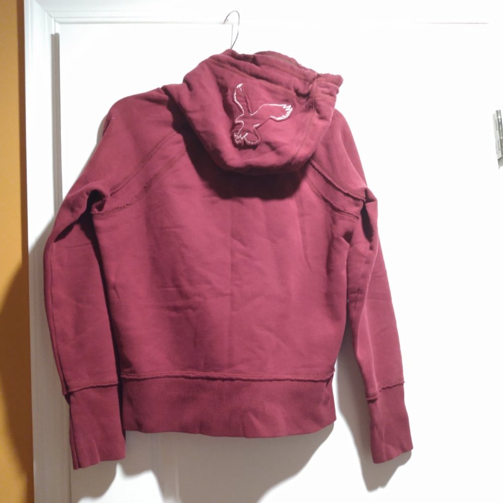 SOLD Burgundy American Eagle Hoodie - Picture 4 of 7